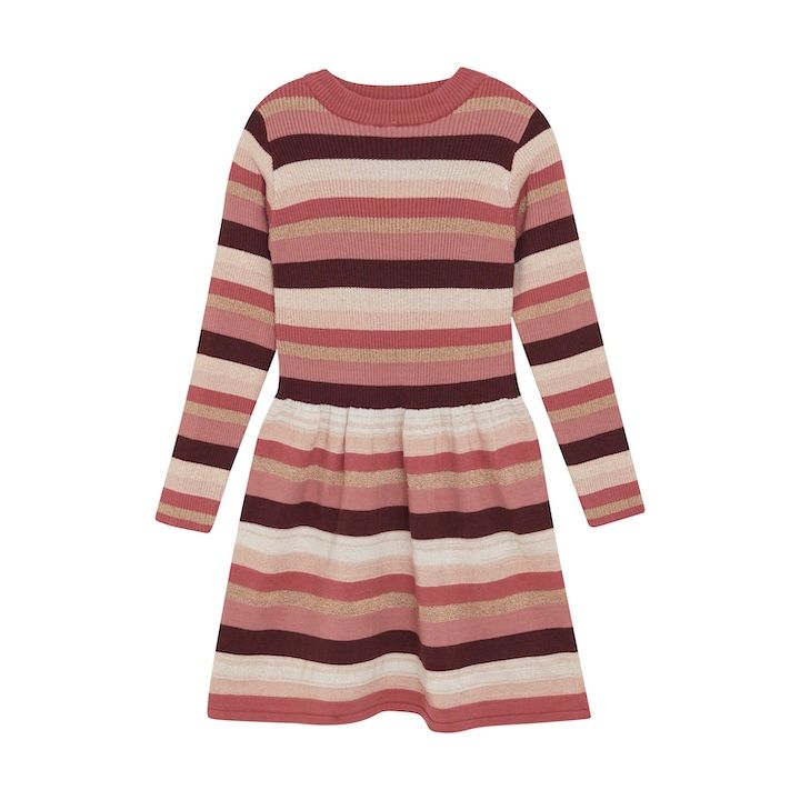 Dusty Rose Sparkle Knit Dress