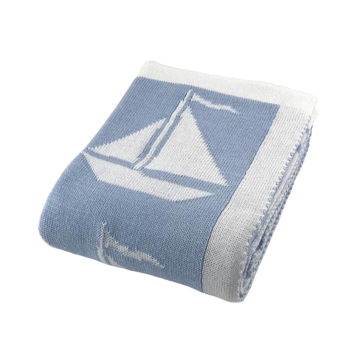 Blue Sailboats Blanket