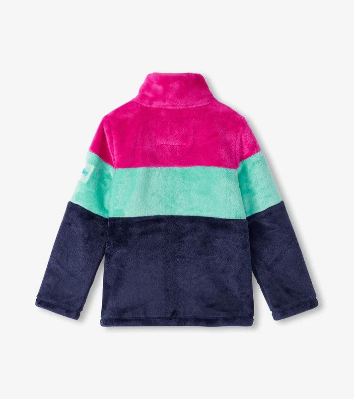 Colourblock Stripes Fleece Zip Up