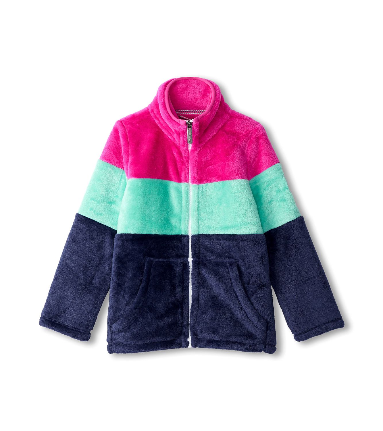 Colourblock Stripes Fleece Zip Up