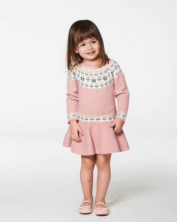 Rose Knitted Flower Dress