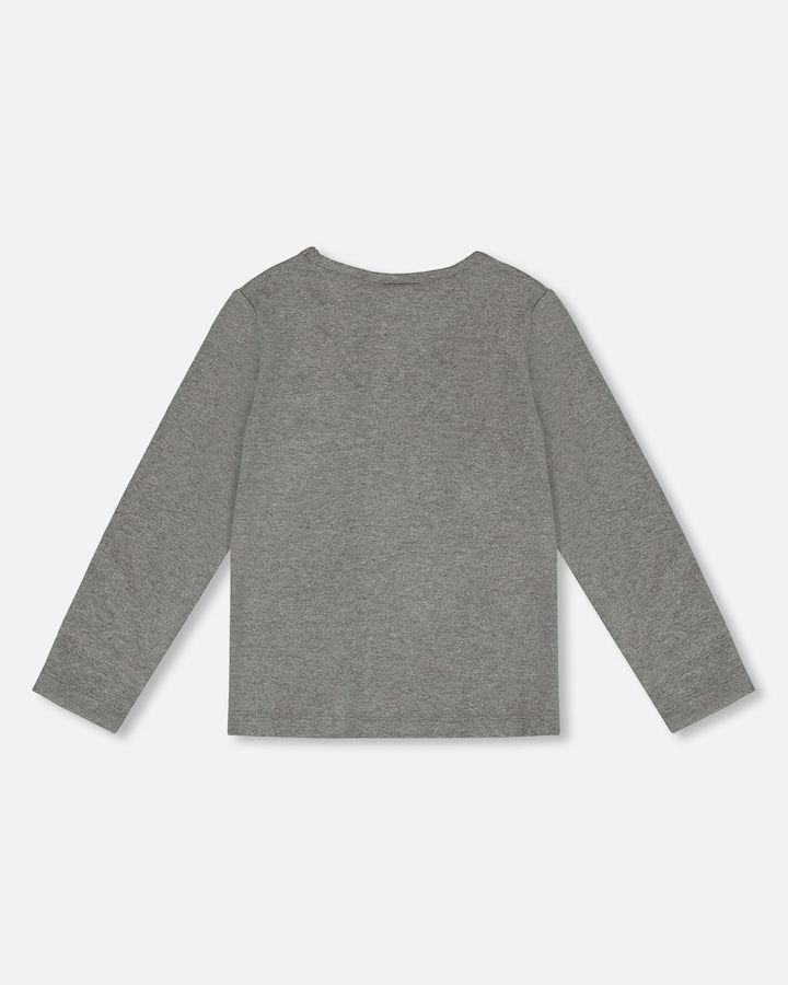 Grey Longsleeve Heart Tee