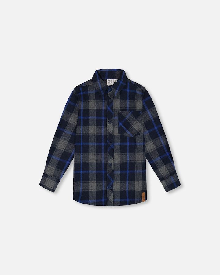 Navy Plaid Shirt