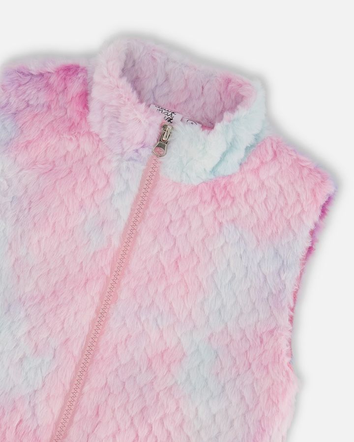 Rainbow Fur Vest