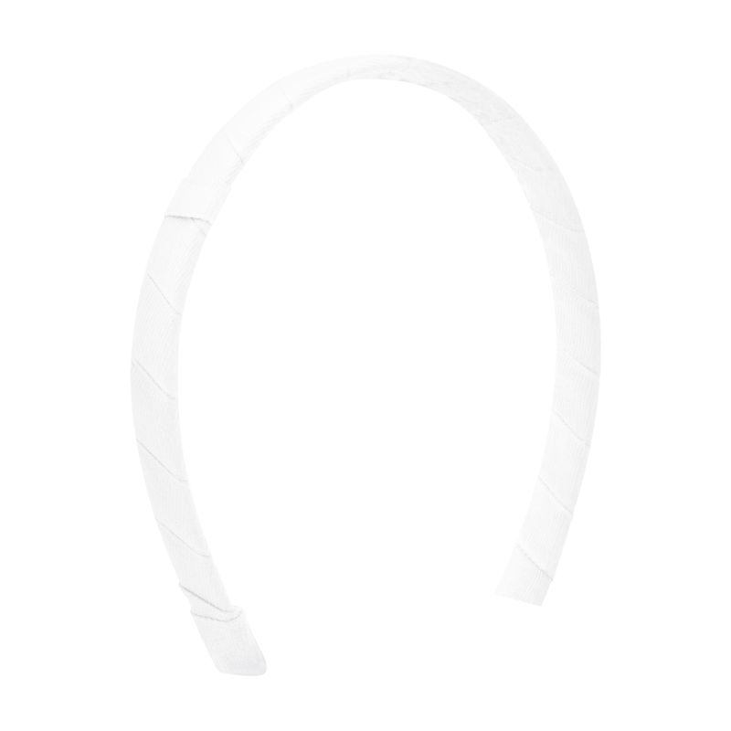 White GG Headband w/ Bow Loop