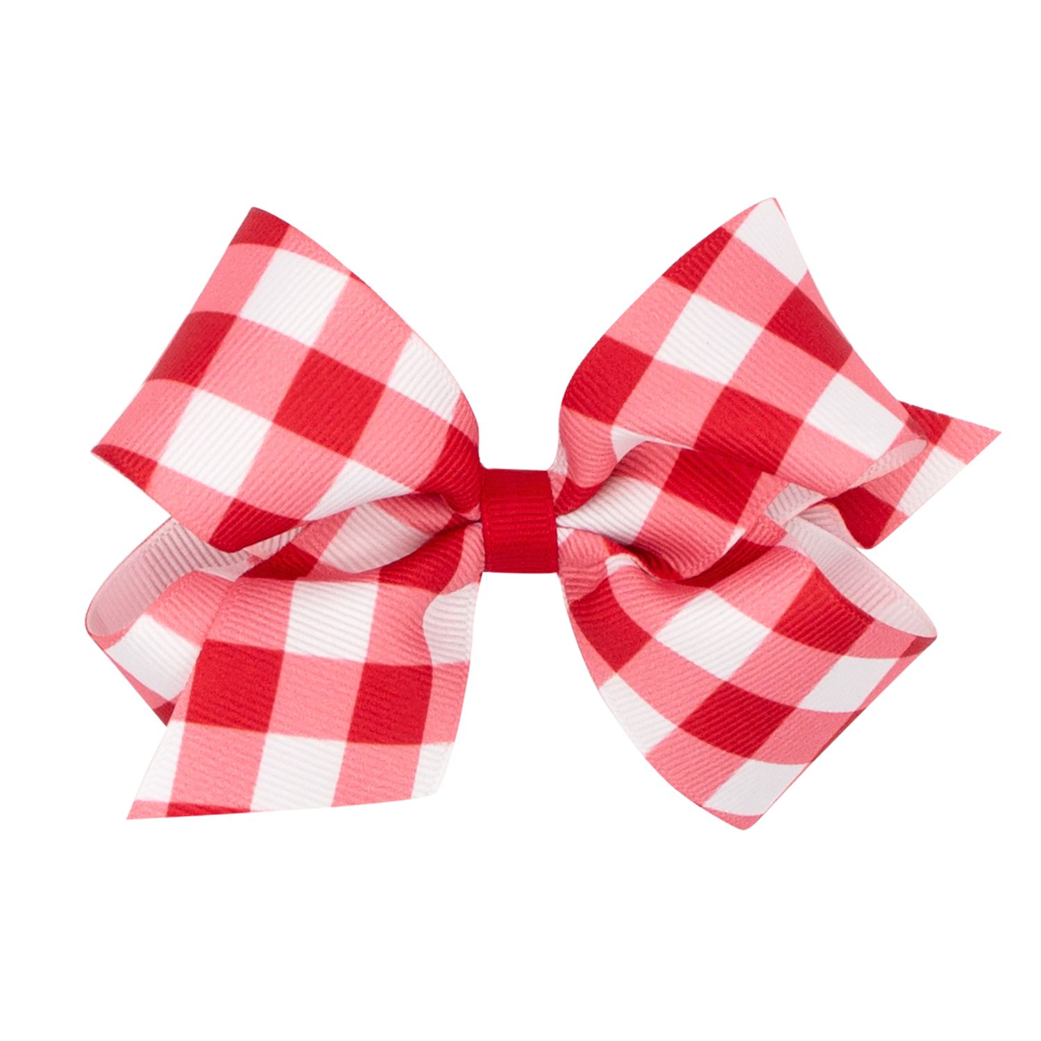 Medium Red Checked Bow