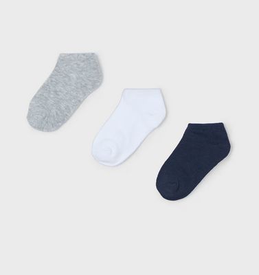 Navy Short Sock Set of 3