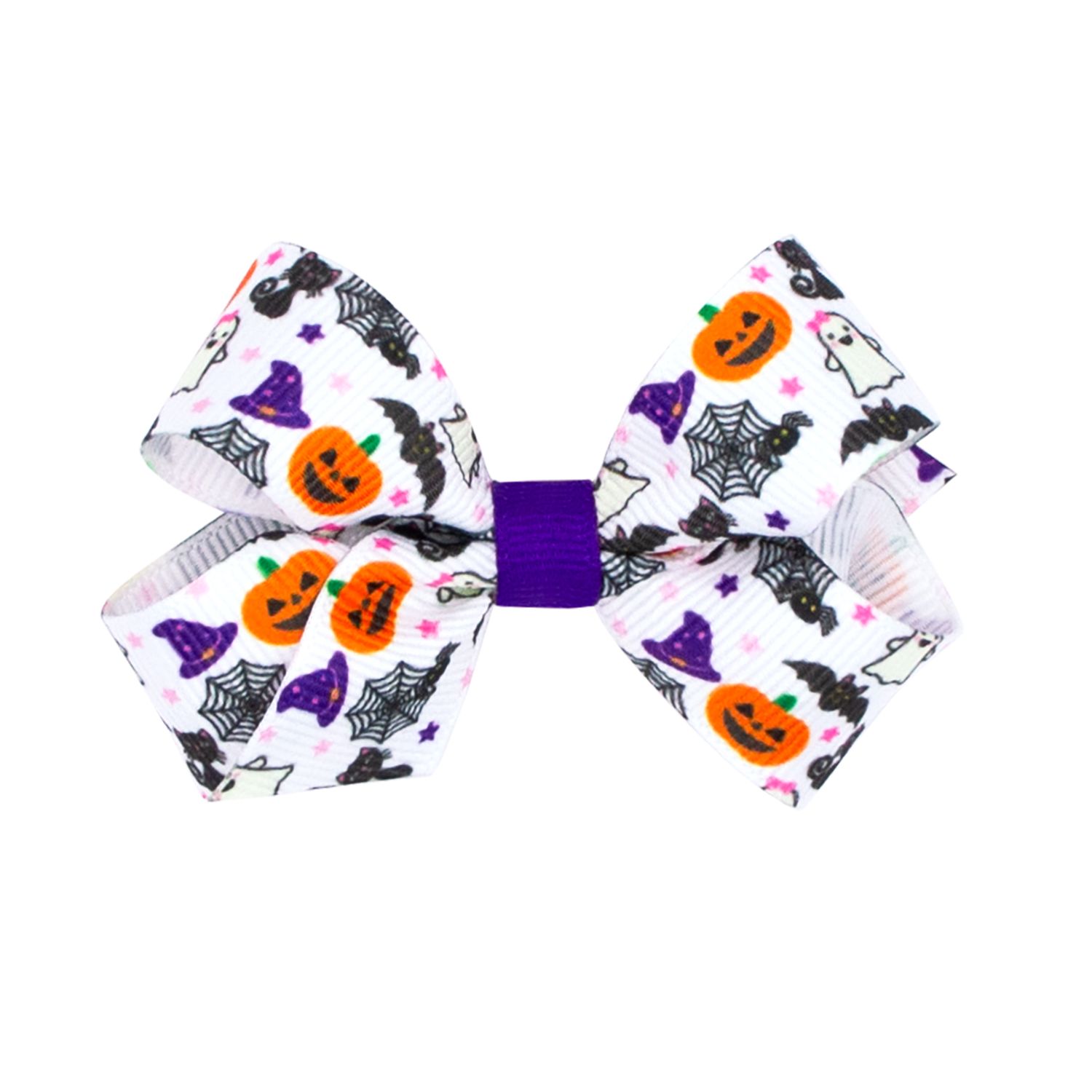 Mini Spider + Bats Grosgrain Bow