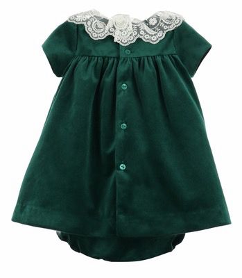Green Velvet Christmas Float Dress