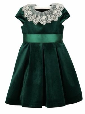 Green Velvet Christmas Dress