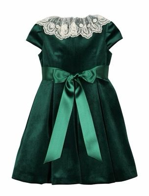 Green Velvet Christmas Dress