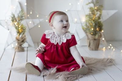 Red Velvet Float Dress