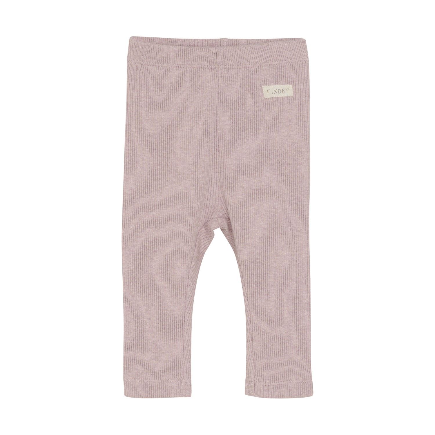 Pale Mauve Melange Rib Leggings