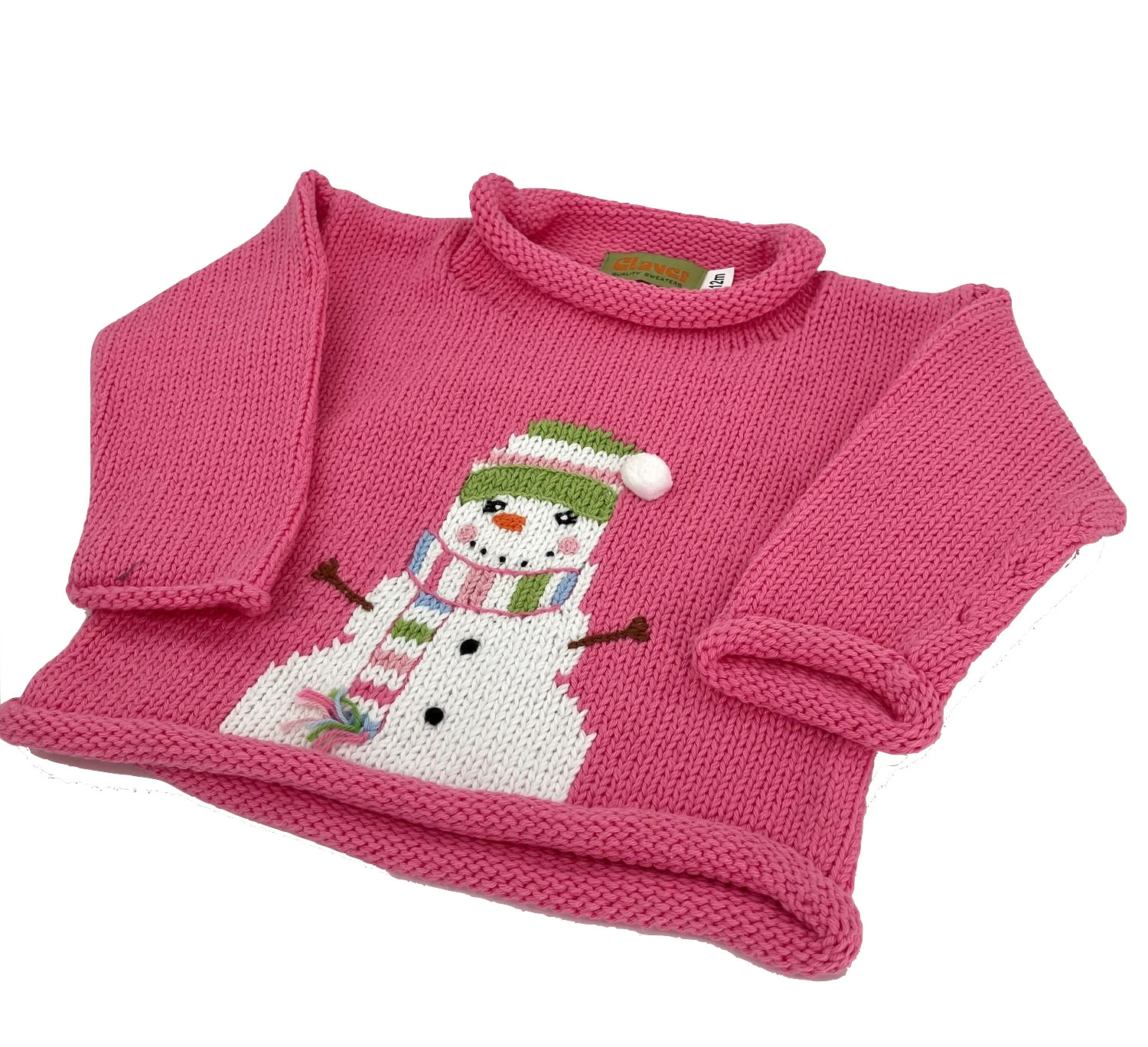 Pink Snowman Sweater
