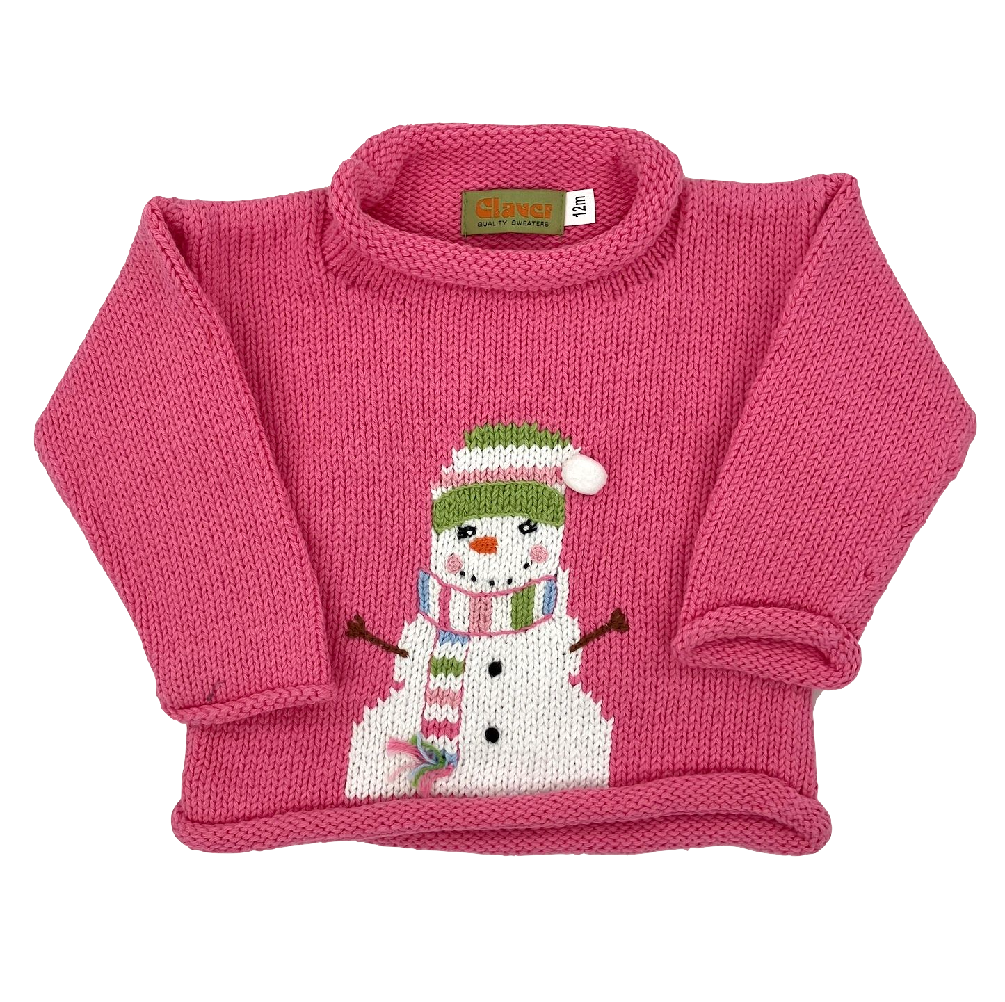 Pink Snowman Sweater