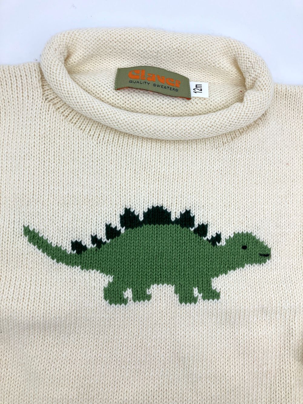 Ivory Stegosaurus Sweater