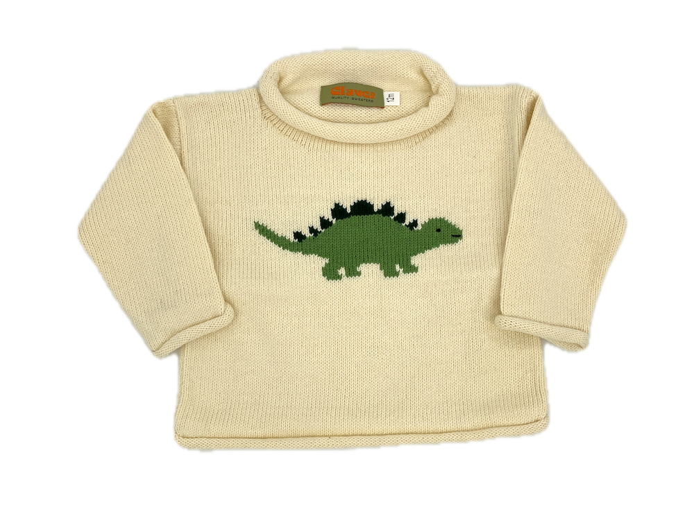 Ivory Stegosaurus Sweater