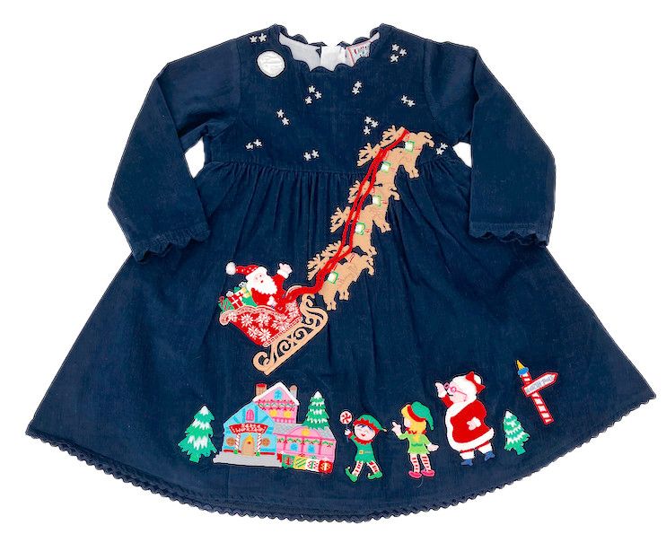 Navy Santa North Pole Dress