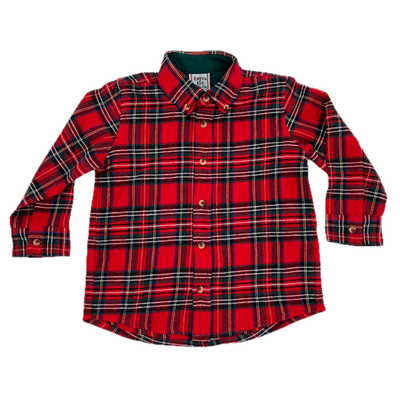 Red Plaid Buttondown Shirt