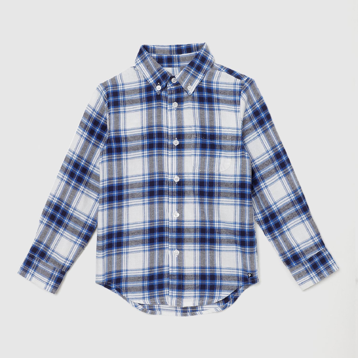 Blue/Grey Plaid Shirt