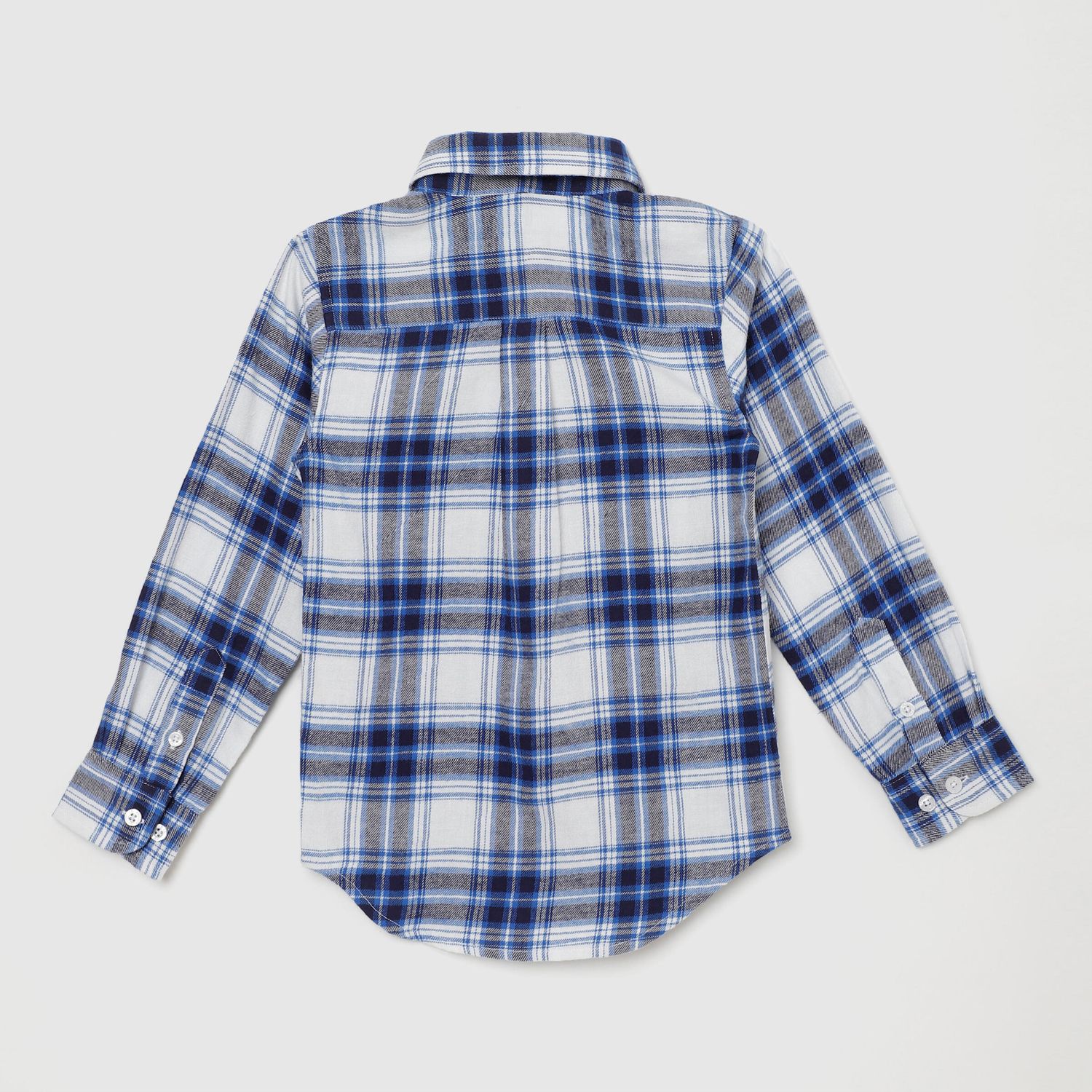 Blue/Grey Plaid Shirt