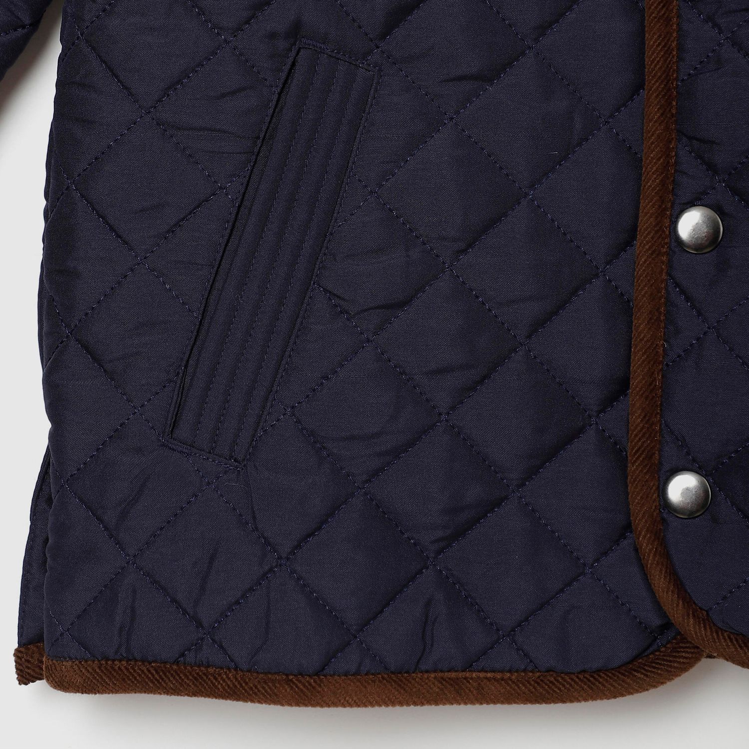 Navy Quilted Jacket