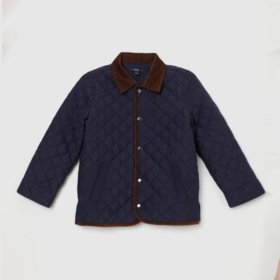 Navy Quilted Jacket