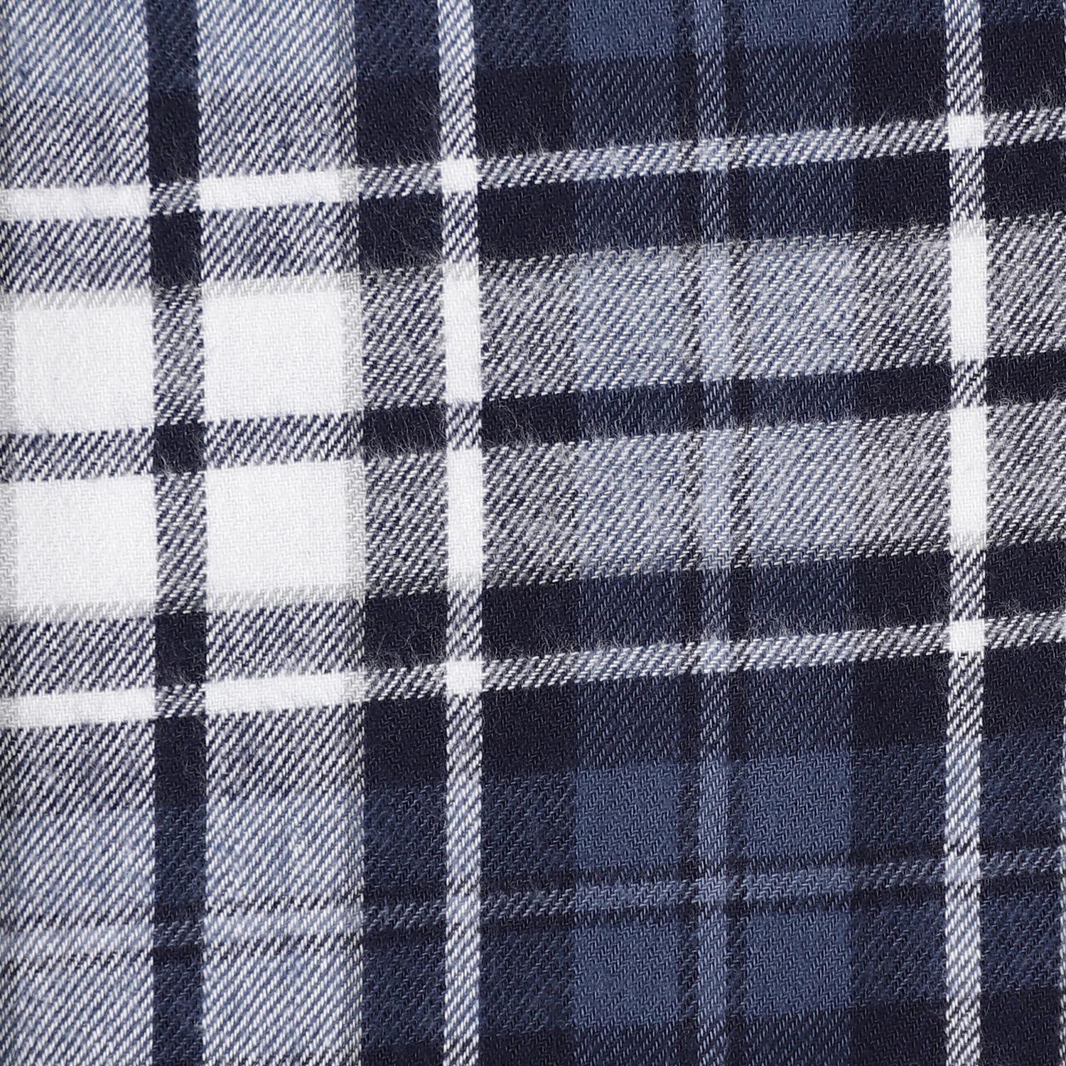 Navy Blue Plaid Shirt