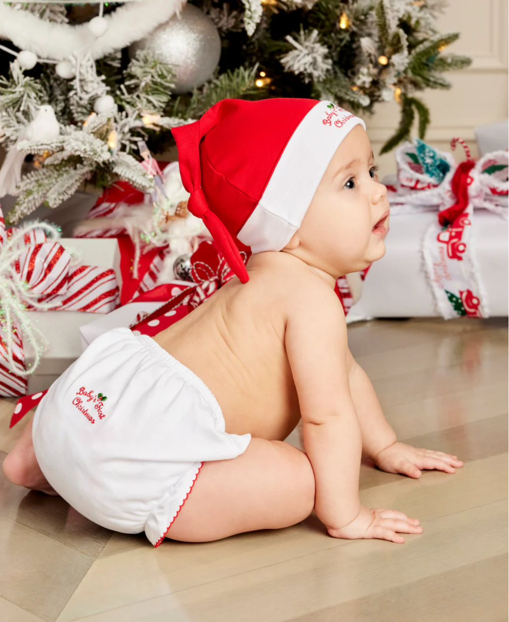 Baby&#39;s First Christmas Diaper Cover