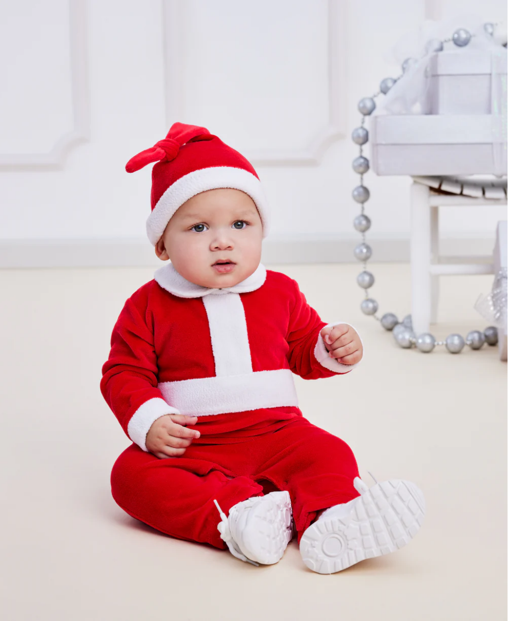 Red Velour Stocking Hat