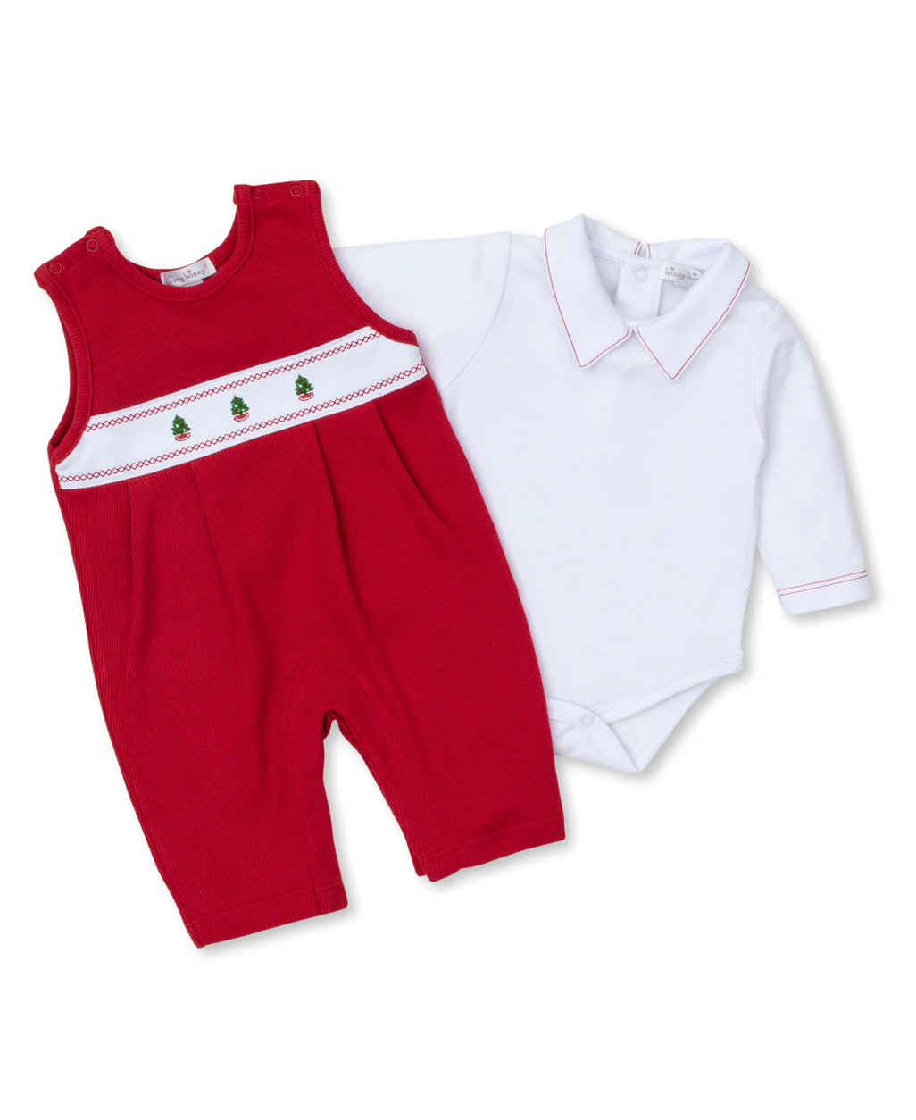 Red Classic Holiday Overall set