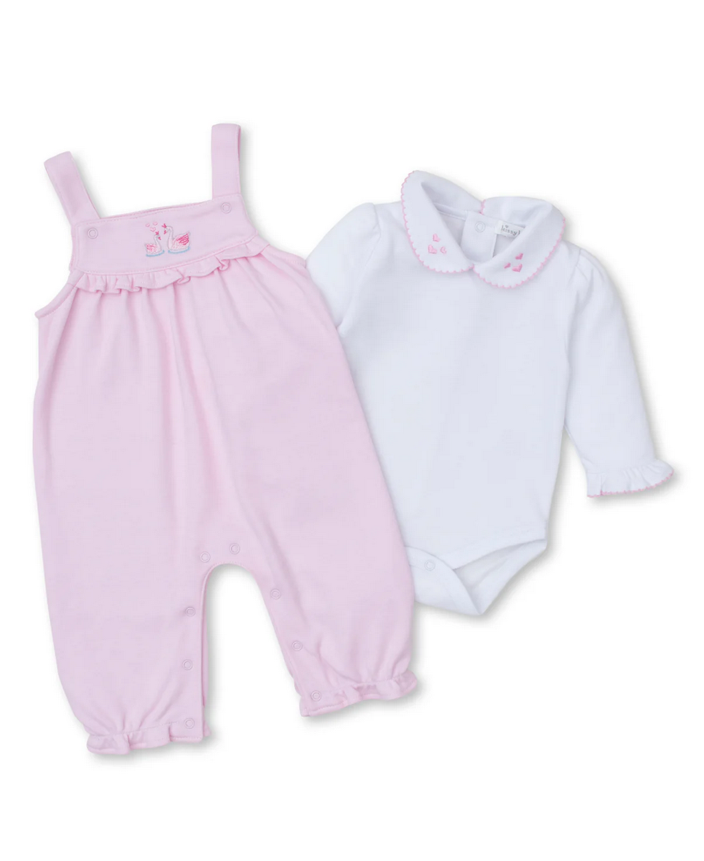 Pink Swan Overall Set