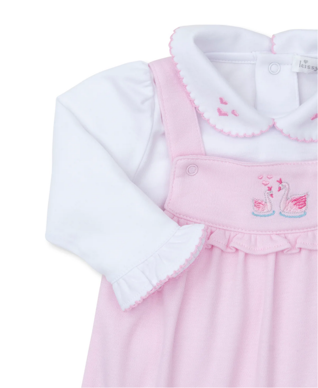 Pink Swan Overall Set