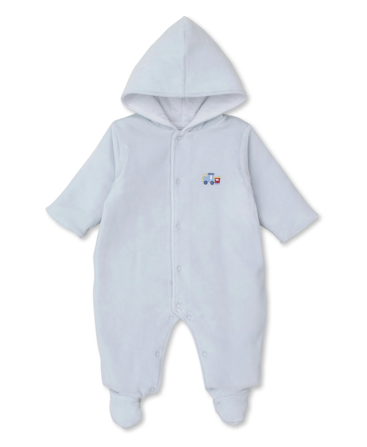 Light Blue Train Velour Bunting