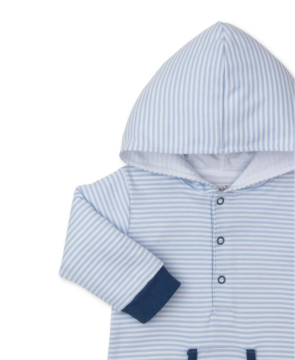 Light Blue Train Hooded Playsuit