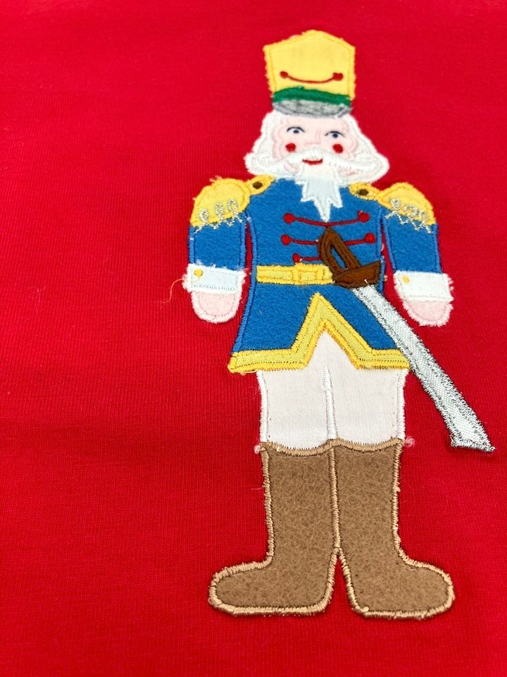 Red Nutcracker Embroidered Longsleeve