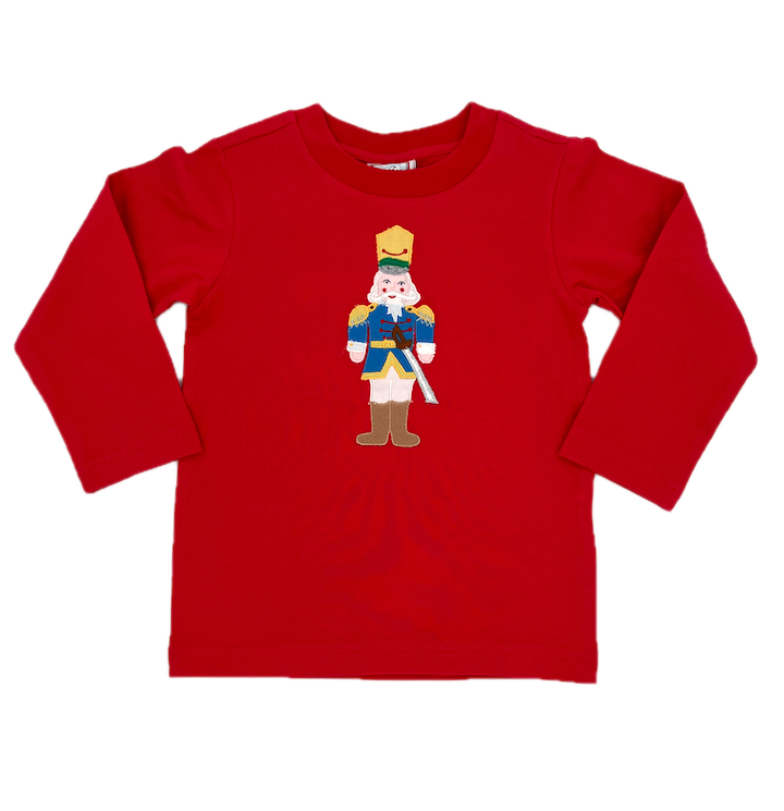 Red Nutcracker Embroidered Longsleeve
