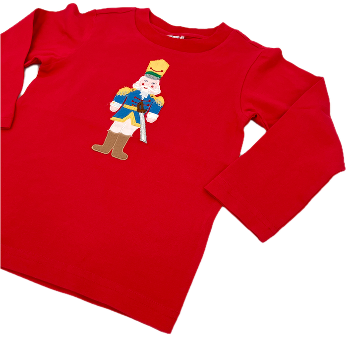 Red Nutcracker Embroidered Longsleeve