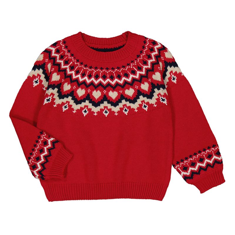 Cherry Knit Heart Sweater