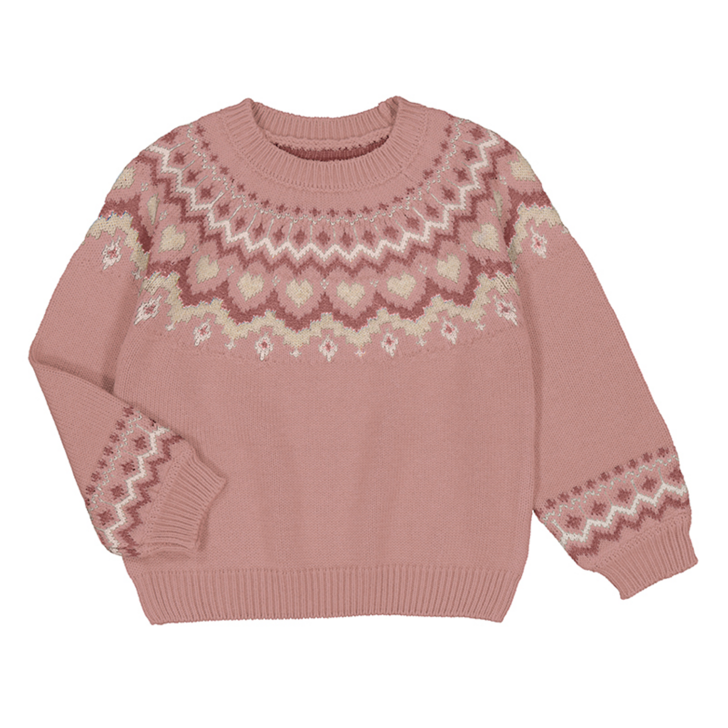 Rose Knit Heart Sweater