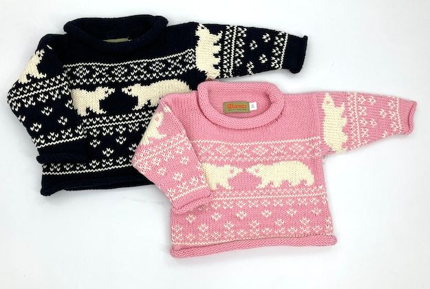 Navy Polar Bear Sweater