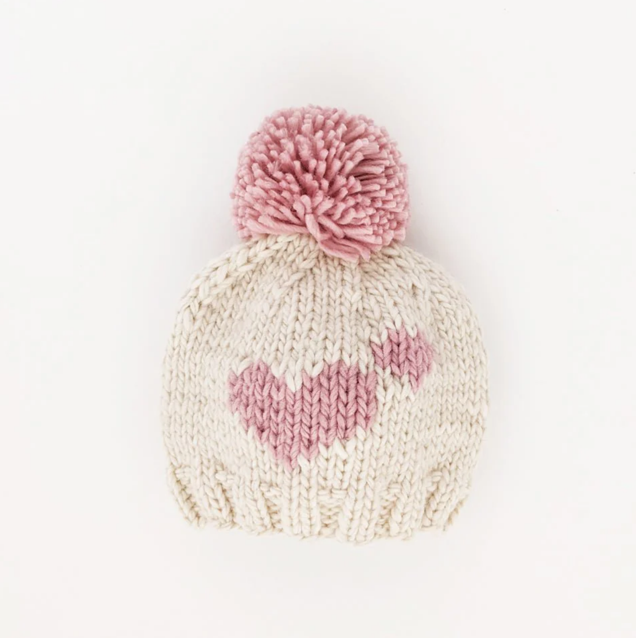 Rosy Sweetheart Knit Beanie