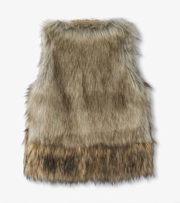 Brown Faux Fur Vest