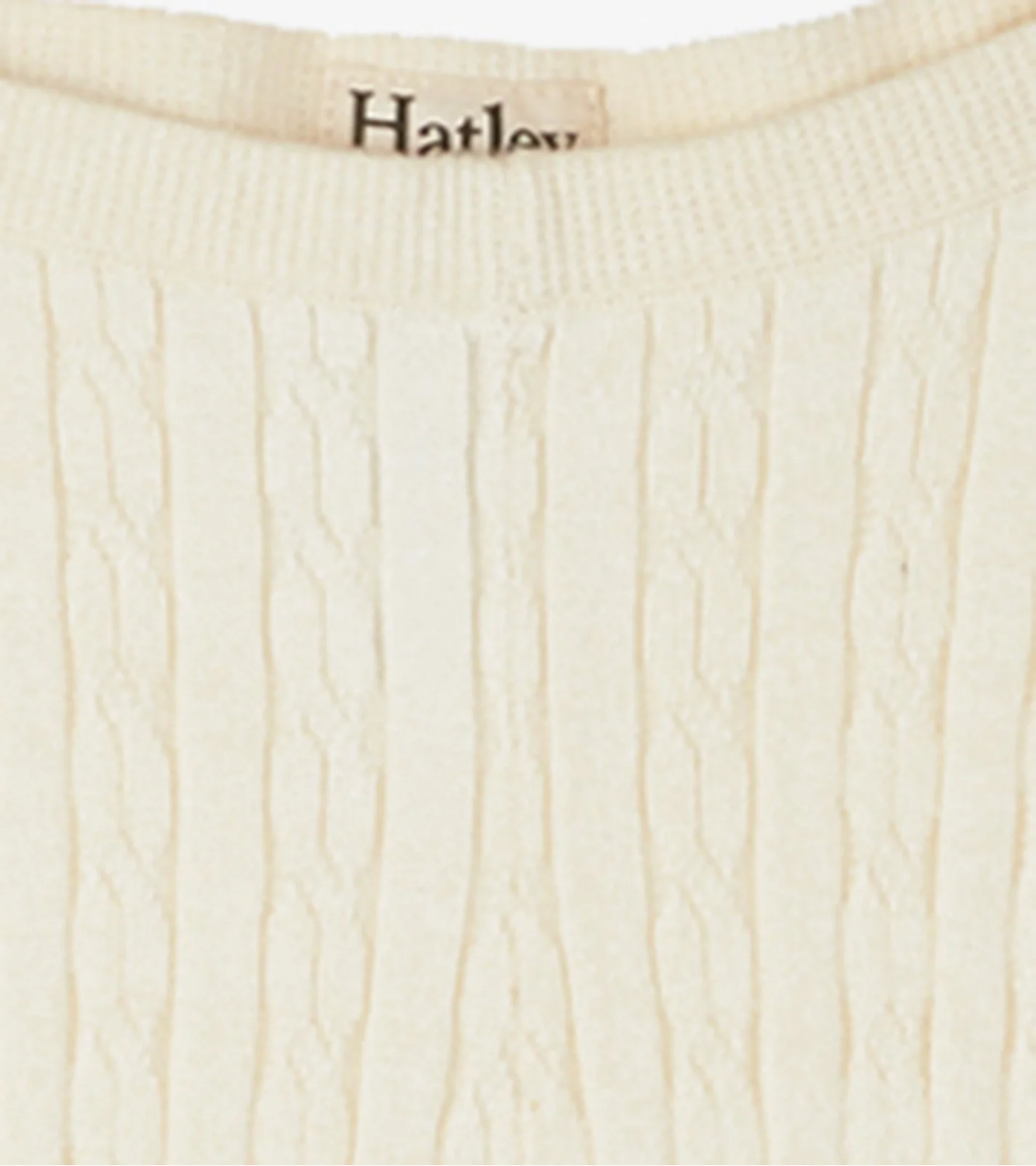 Cream Cable Knit Tights