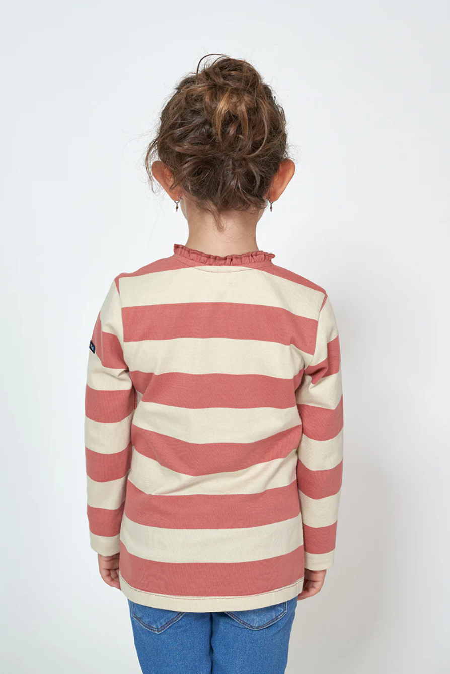 Rose Striped Button Longsleeve