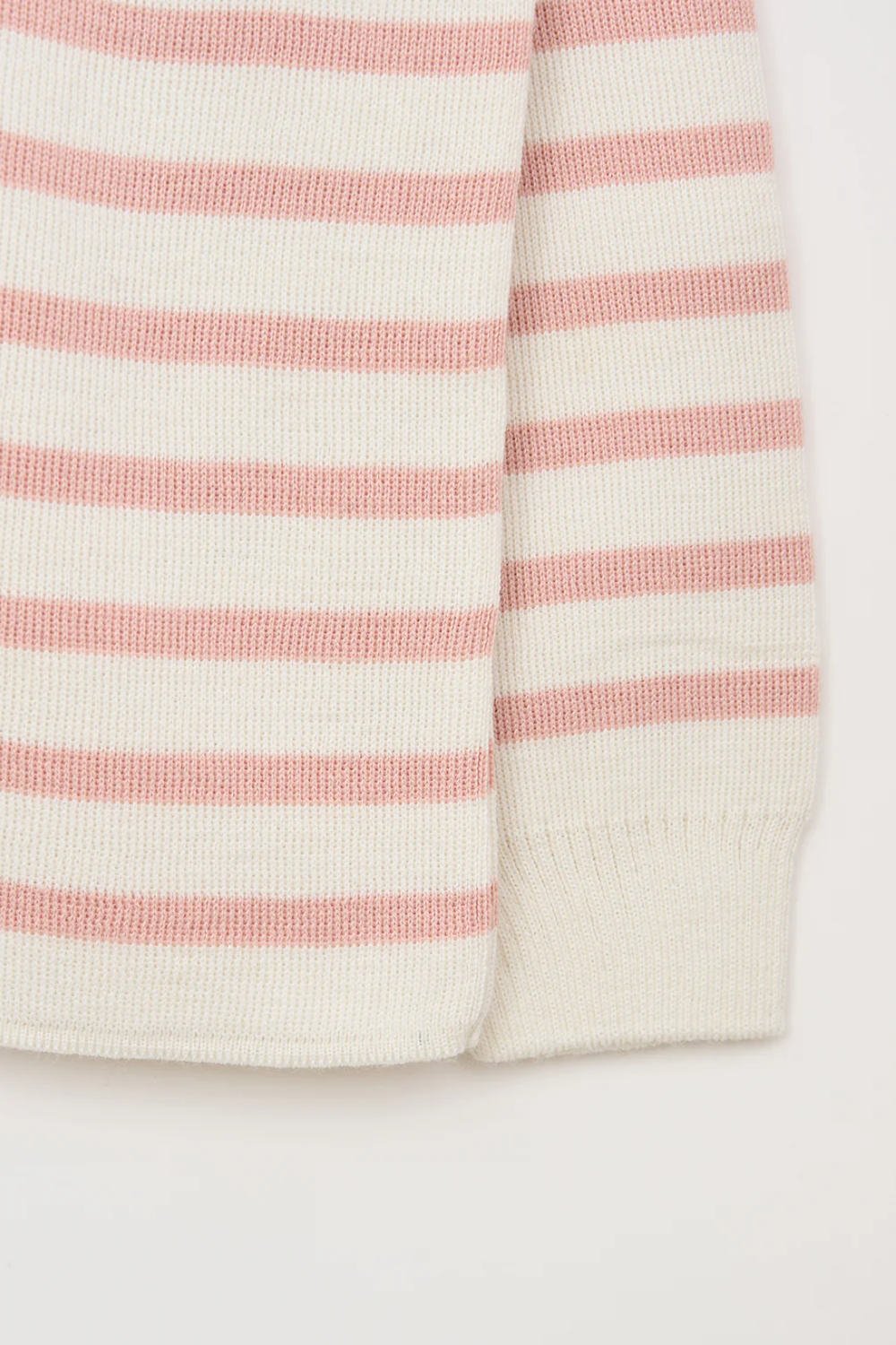 Cord Pink + Off White Striped Wool Longsleeve
