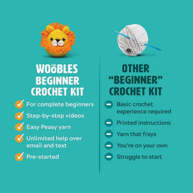 Billy the Unicorn Rainbow Beginner Crochet Kit