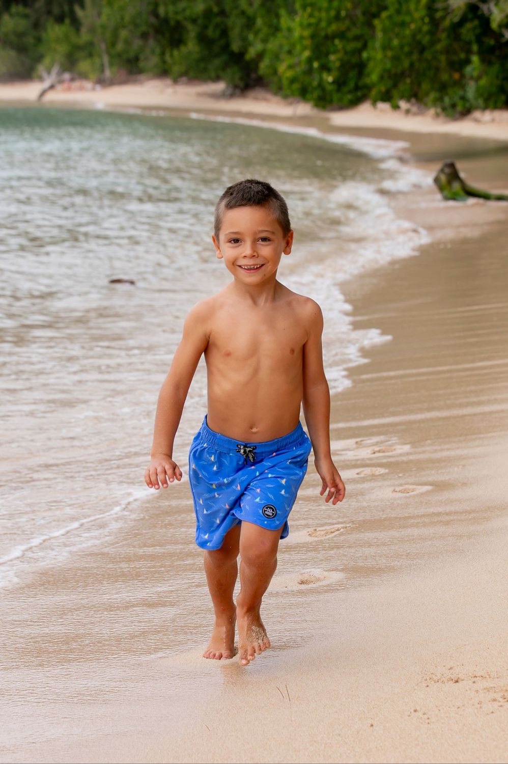 Marina Blue Shark Fin Boardshort