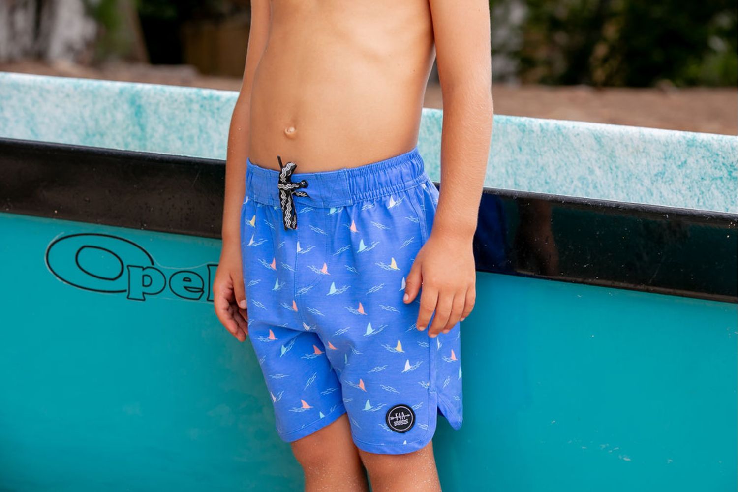 Marina Blue Shark Fin Boardshort