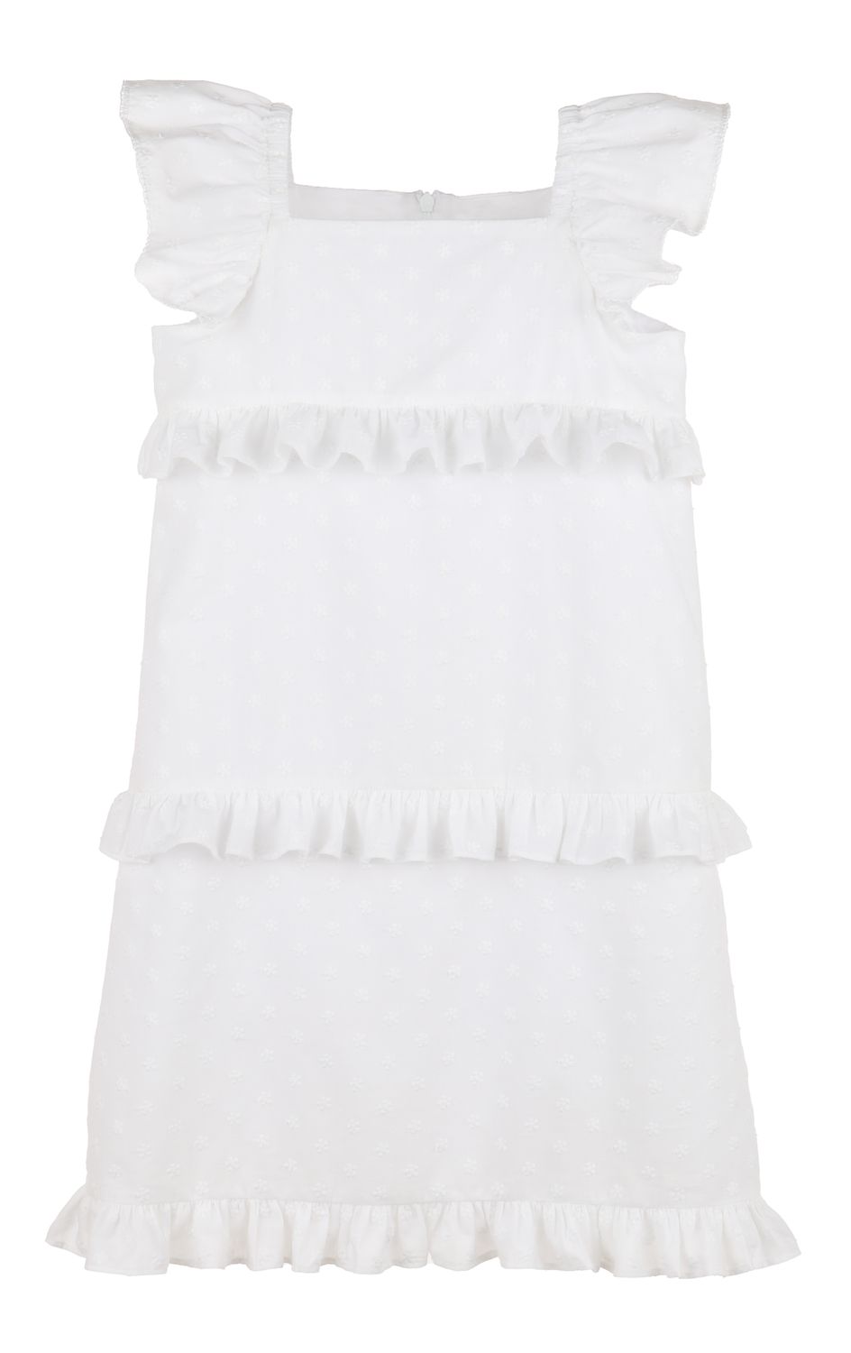 White Ruffles Dress